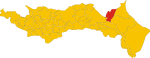 Map of comune of Loreo (province of Rovigo, region Veneto, Italy)